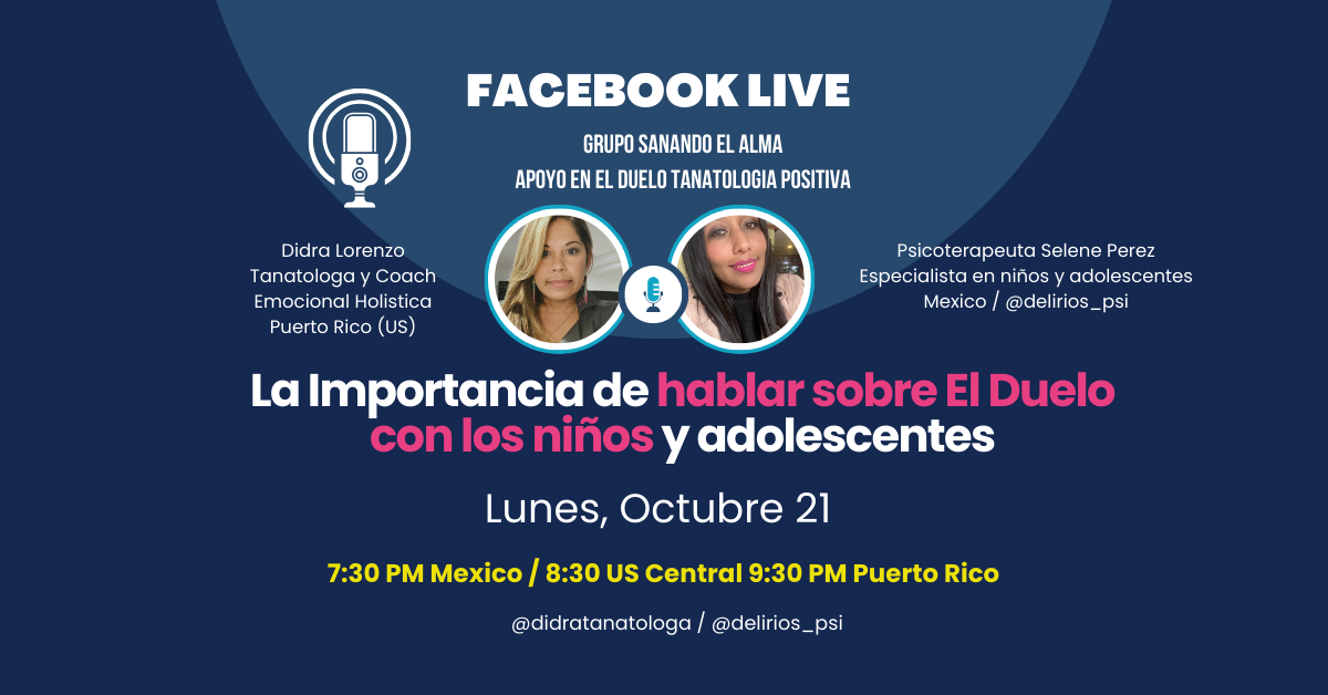 En este momento estás viendo «La Importancia de hablar sobre El Duelo con los niños y adolescentes»